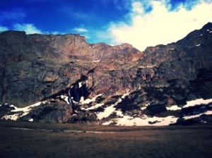Looking back as we crossed the bog of eternal sadness.