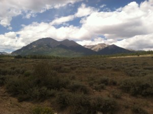 No filter.  Looking back on Shav and Tab on my way to Antero