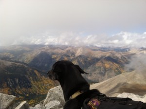 then, it looked more like this.  Taken from my THRONE atop Mt. Antero while I snacked gloriously on trail mix.