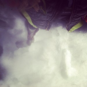 if you cannot tell, this is up to my waist.  MY WAIST.  I call this snowwimming