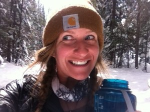 ...and me looking awkward, just for good measure.  By the river on the way up Mt. Yale