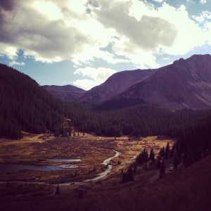the view from the best campsite of all time.  Not pictured is the waterfall to the right of this view, best night of sleep ever!